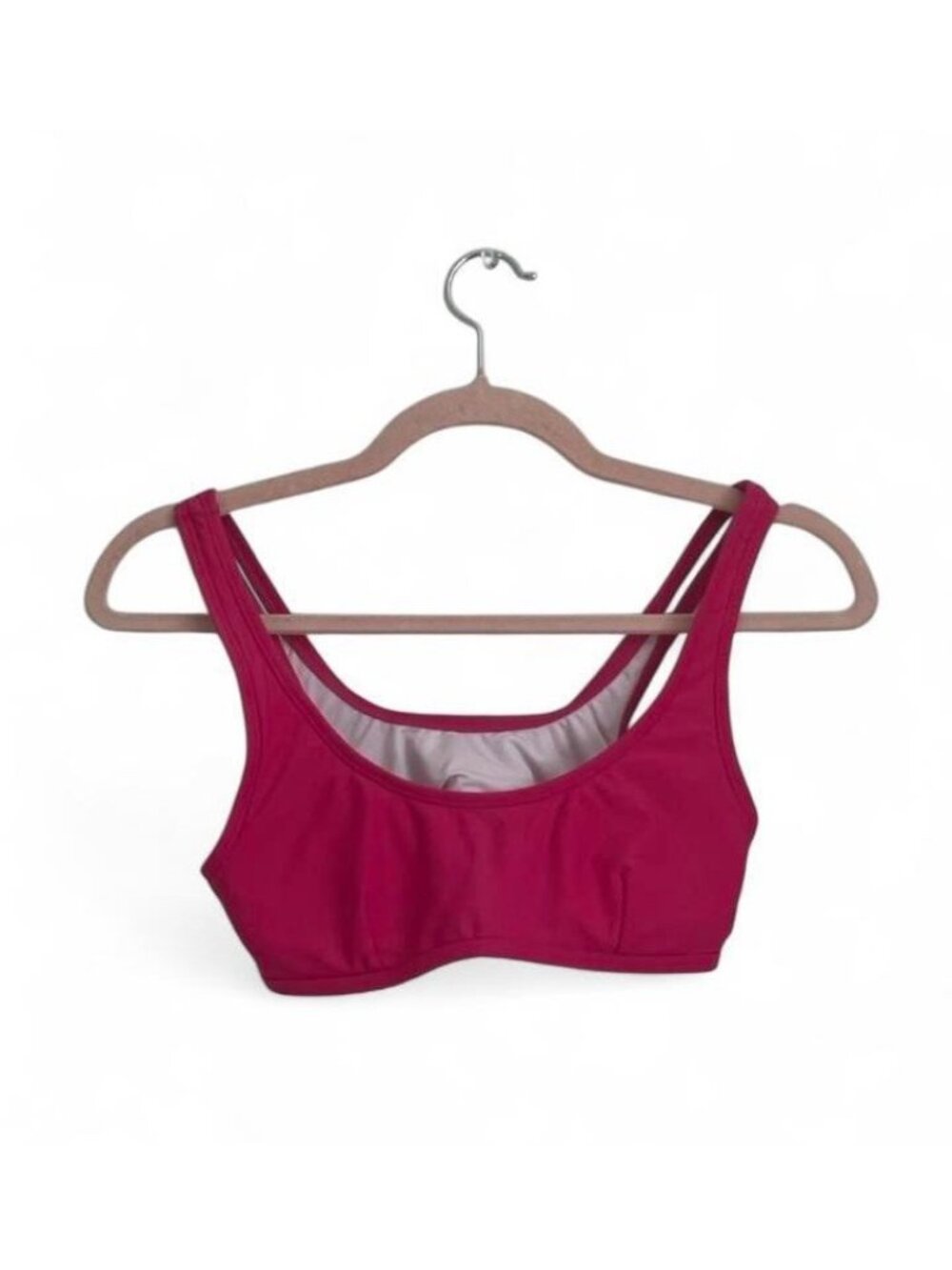 Halara Pink Scoop Neck Bikini Top Size XS